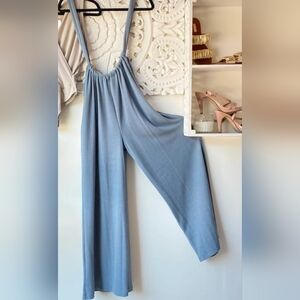 Dainty Hooligan "Olive" Wide Leg Jumpsuit with Modern Silhouette & Tie Back